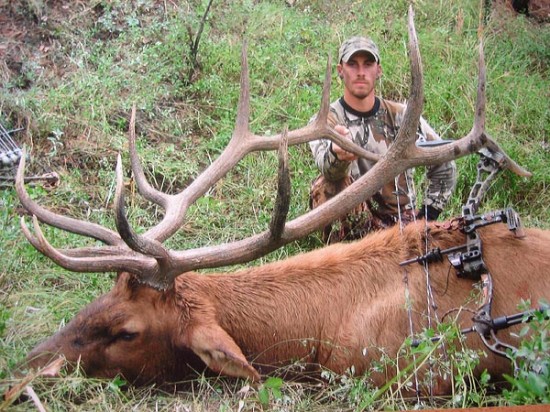 Gabe with huge elk